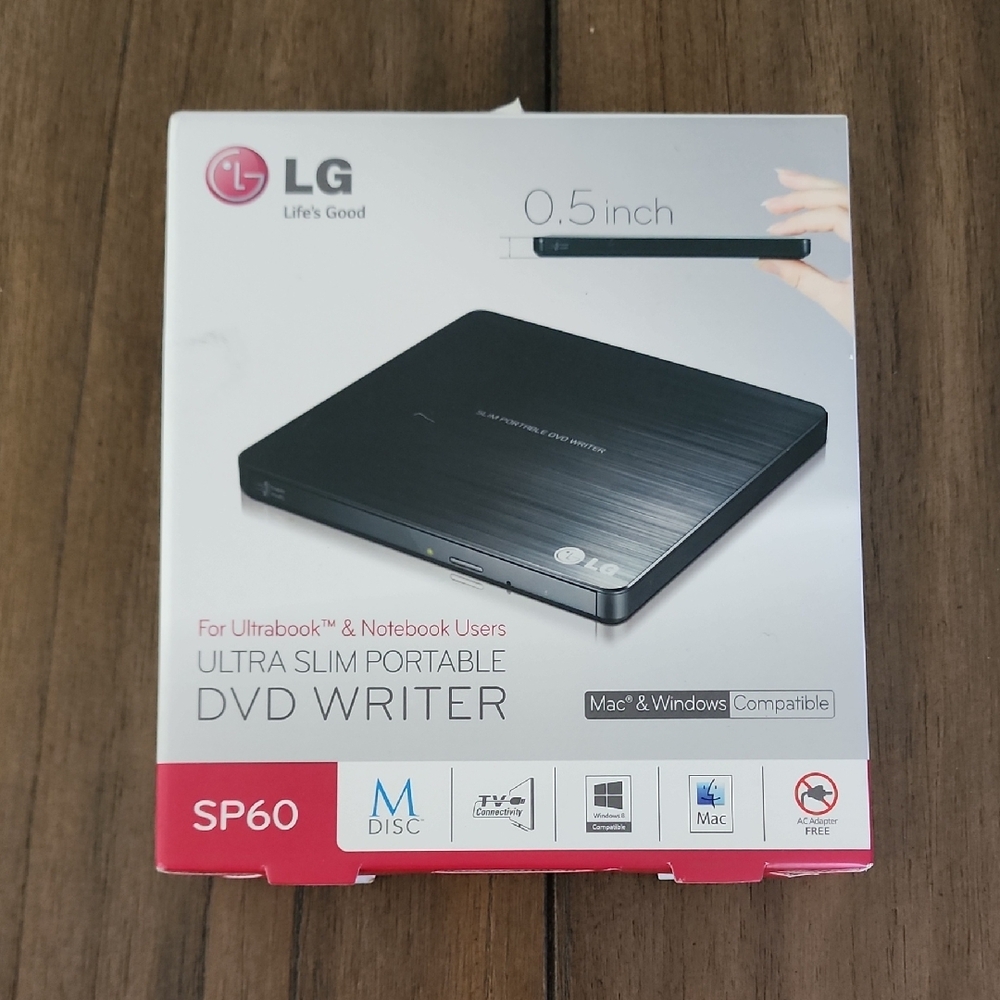 LG SP60 Portable DVD Writer NWT